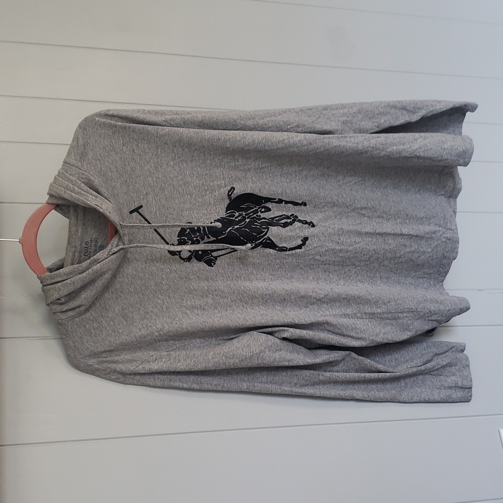Grey Ralph Lauren Polo Hoodie